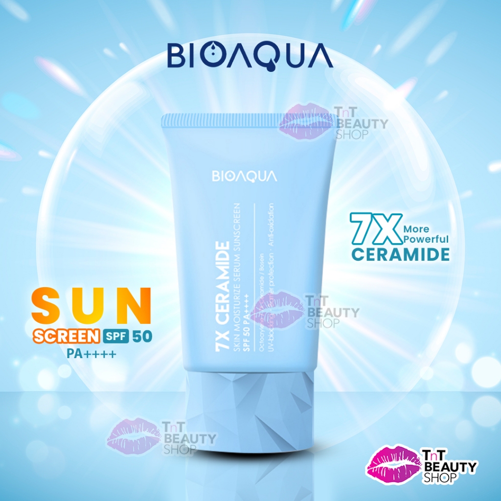 Jual BIOAQUA 7X Ceramide Skin Serum Sunscreen SPF 50 PA TnT