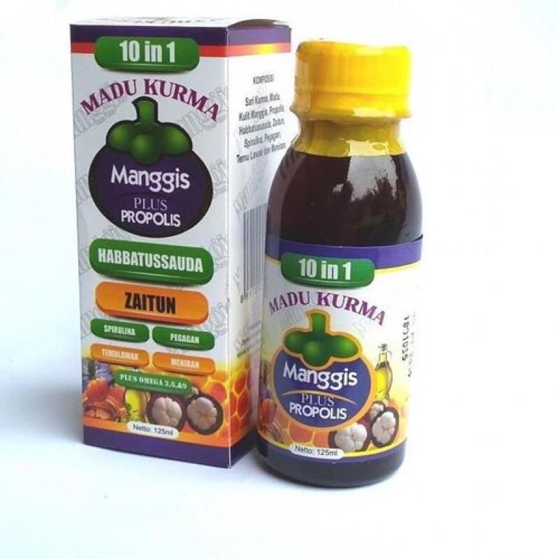 Jual Madu Kurma 10 In 1 Manggis Plus Propolis 125ml Membantu