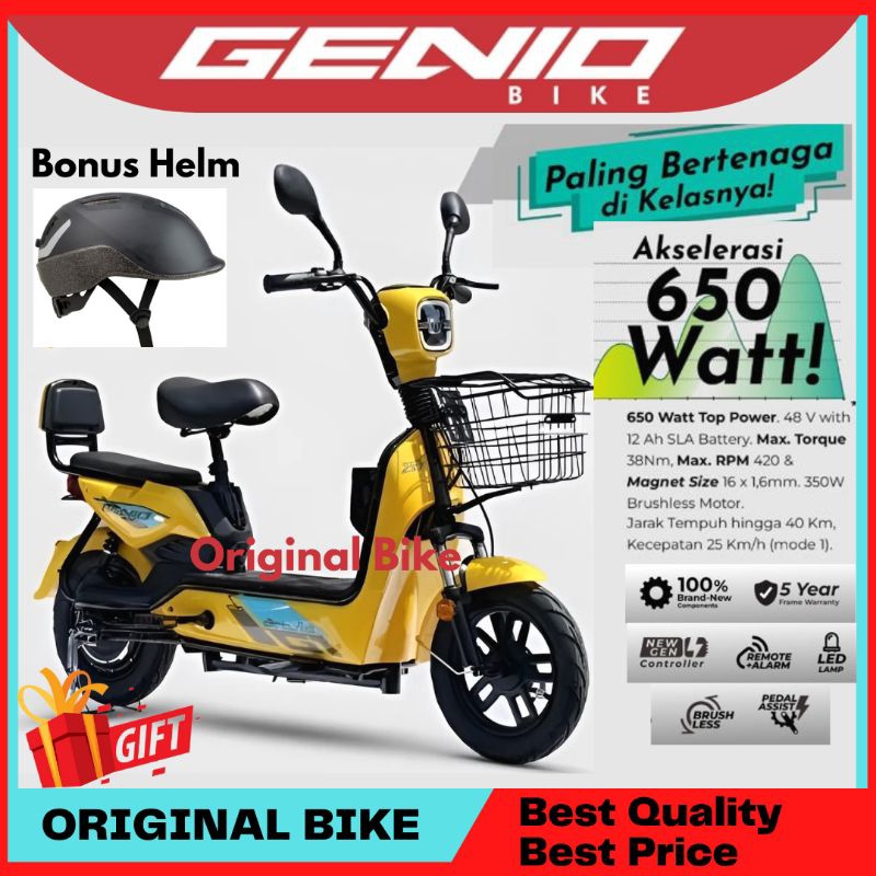 Jual Sepeda Listrik Genio Attura G Sepeda E Bike By United Bike