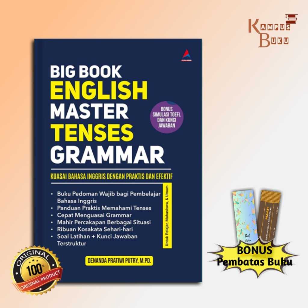 Jual Buku Big Book English Master Tenses Grammar Kuasai Bahasa Inggris