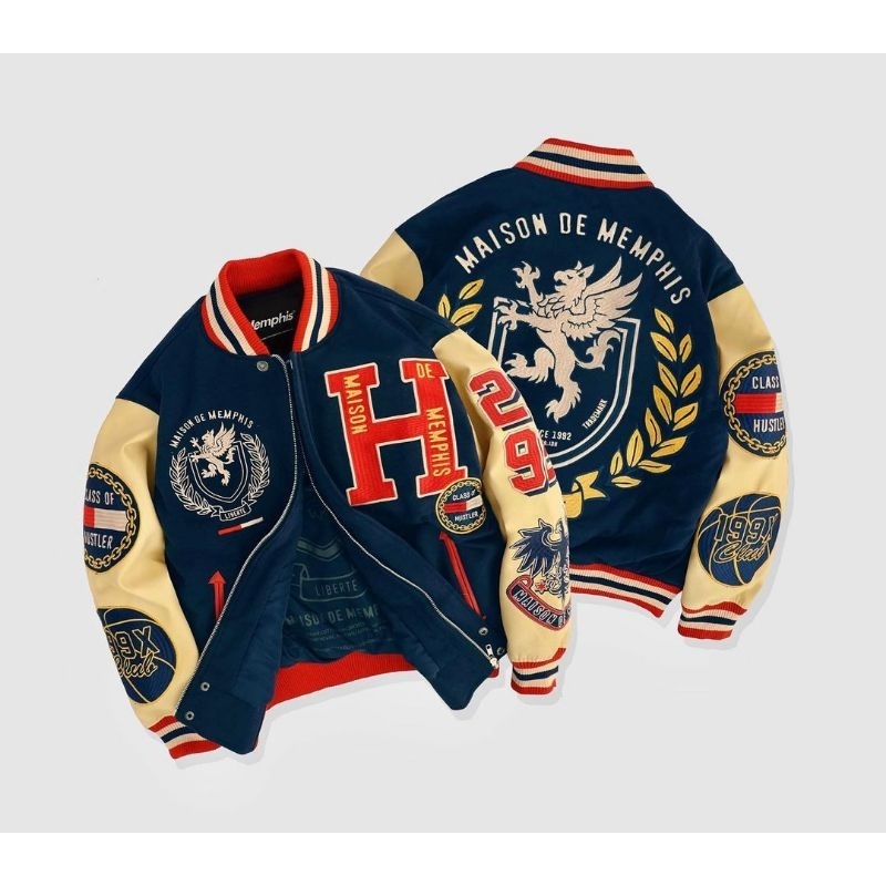 Jual VARSITY JACKET MAISON DE MEMPHIS Shopee Indonesia