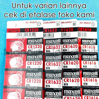 Jual Baterai Maxell CR1220 3V Original Batre 1220 Maxell CR 1220