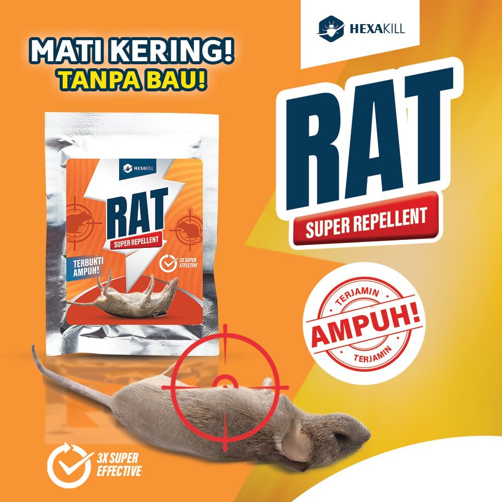 Jual ASLI 100 Racun Tikus Mati Kering Dan Gak Bau HEXAKILL Paling