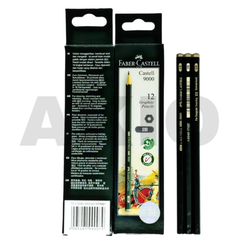 Jual Pensil B Faber Castell Original Pensil Ujian Pensil Kayu