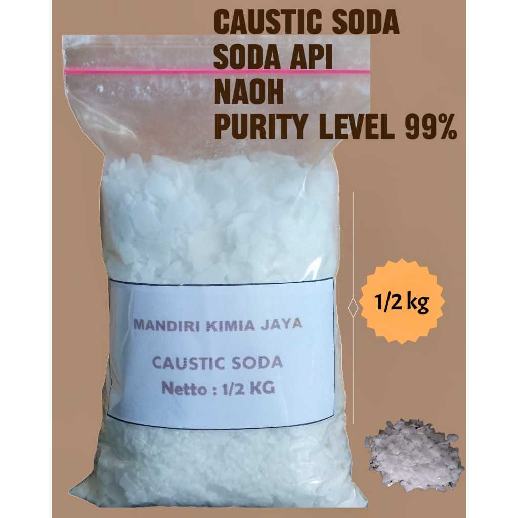 Jual Caustic Soda Soda Api Caustic Soda NaOH Flakes 1 2 Kg Anti