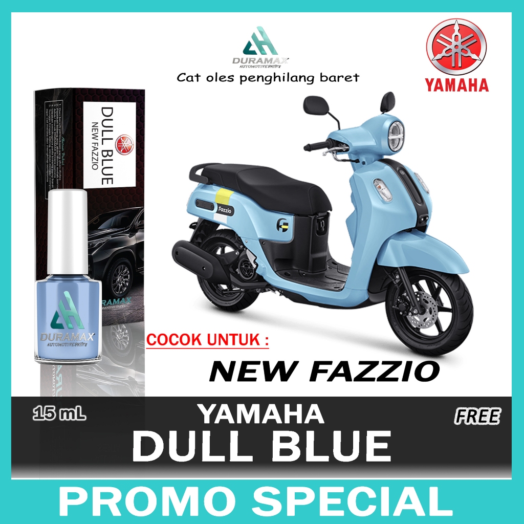 Jual CAT OLES PENGHILANG BARET MOTOR DULL BLUE YAMAHA ALL NEW FAZZIO