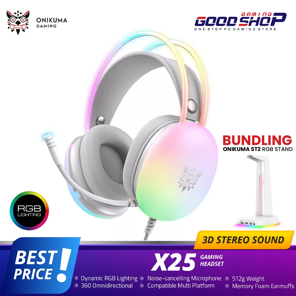 Jual Onikuma X Headphone Gaming Headset Gaming Rgb Shopee Indonesia