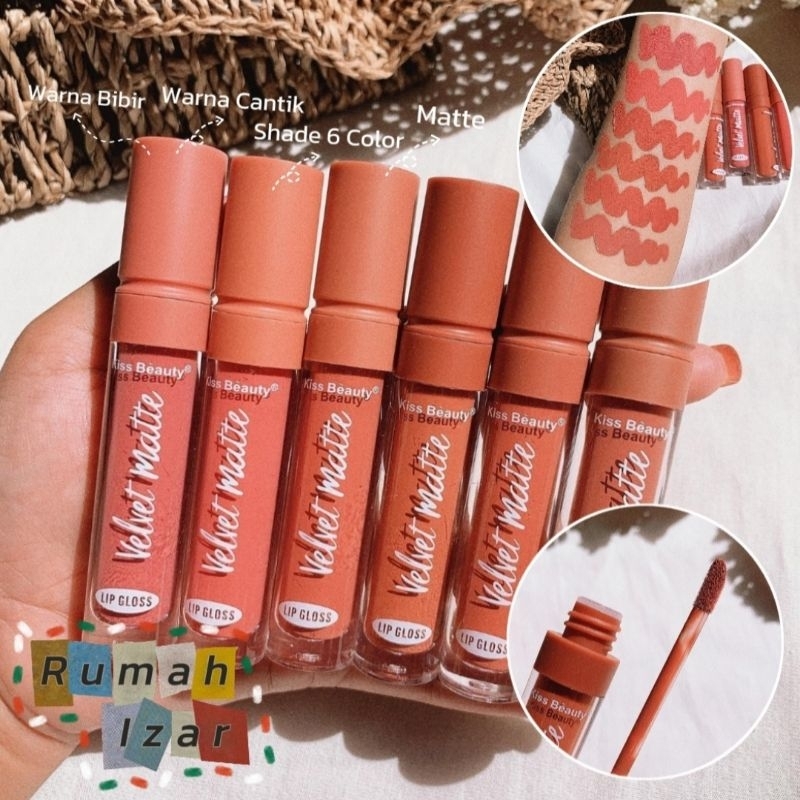 Jual Lipcream Nude Velvet Matte Lipstik Shade Color Shopee Indonesia