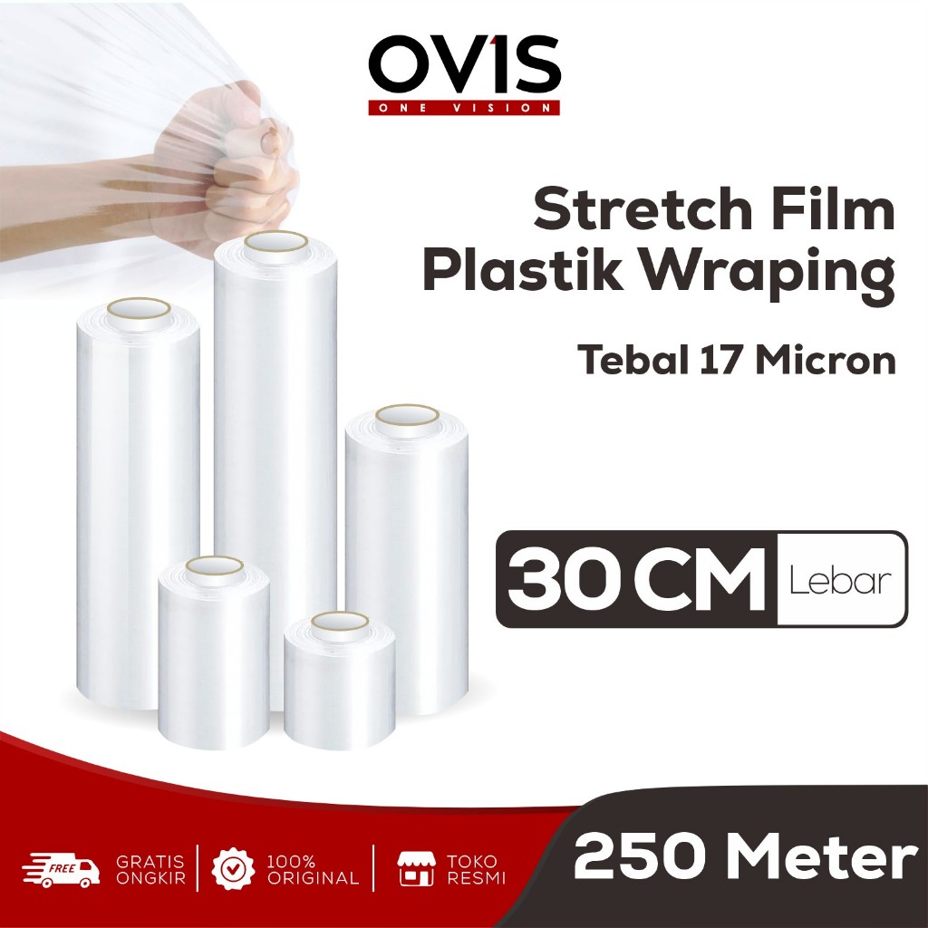 Jual Plastik Wrapping Stretch Film Bening Cm X M Shopee Indonesia