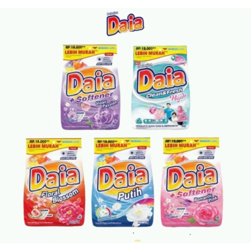 Jual Gram Daia Romantic Pink Violet Passion Deterjen Detergent