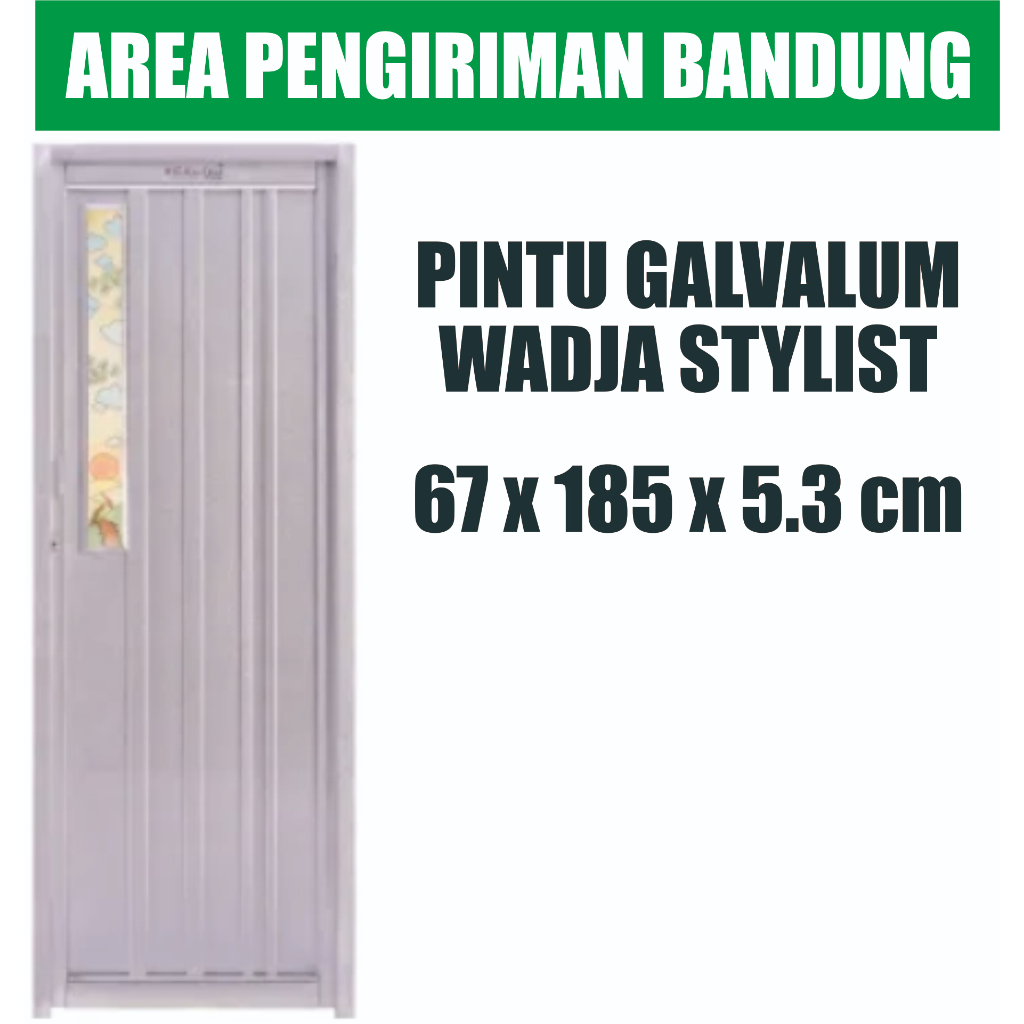 Jual PINTU KAMAR MANDI GALVALUM WING KING WADJA ANEKA MODEL AREA