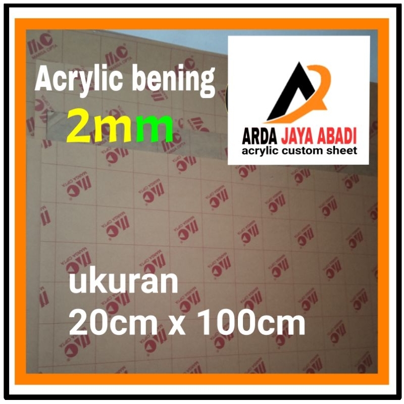 Jual Akrilik Mm Bening X Lembaran Acrylic Clear Merk Marga