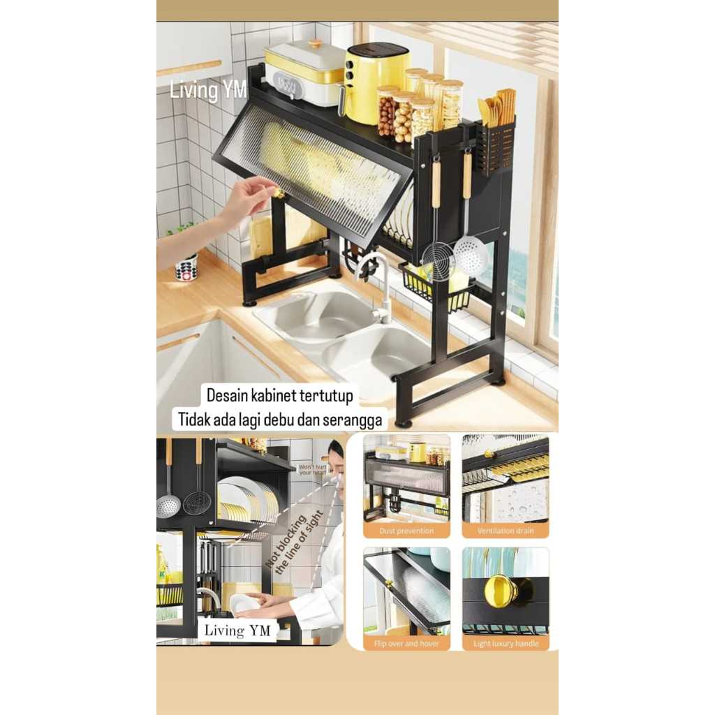 Jual Rak Wastafel Dapur Rak Piring Wastafel Dengan Pintu Set Lengkap