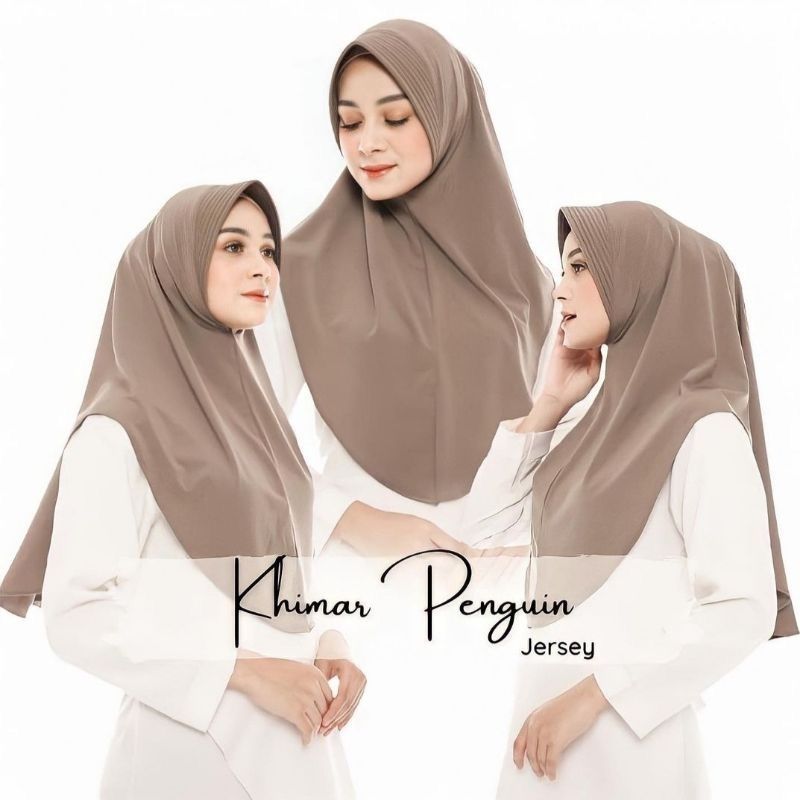 Jual Jilbab Bergo Pinguin Pet Jilbab Instan Jersey Premium