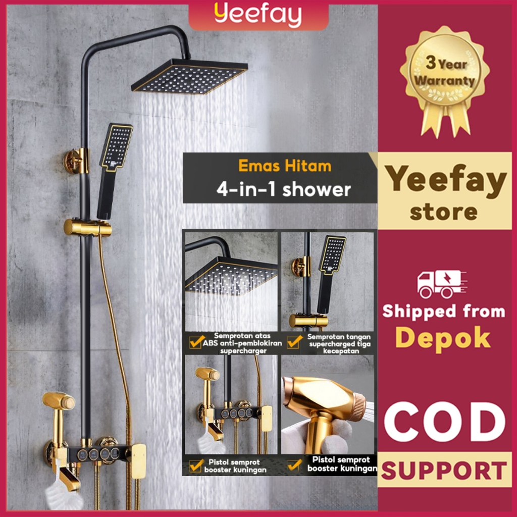 Jual Shower Kamar Mandi Full Set Tembaga Dalam Shower Set Panas