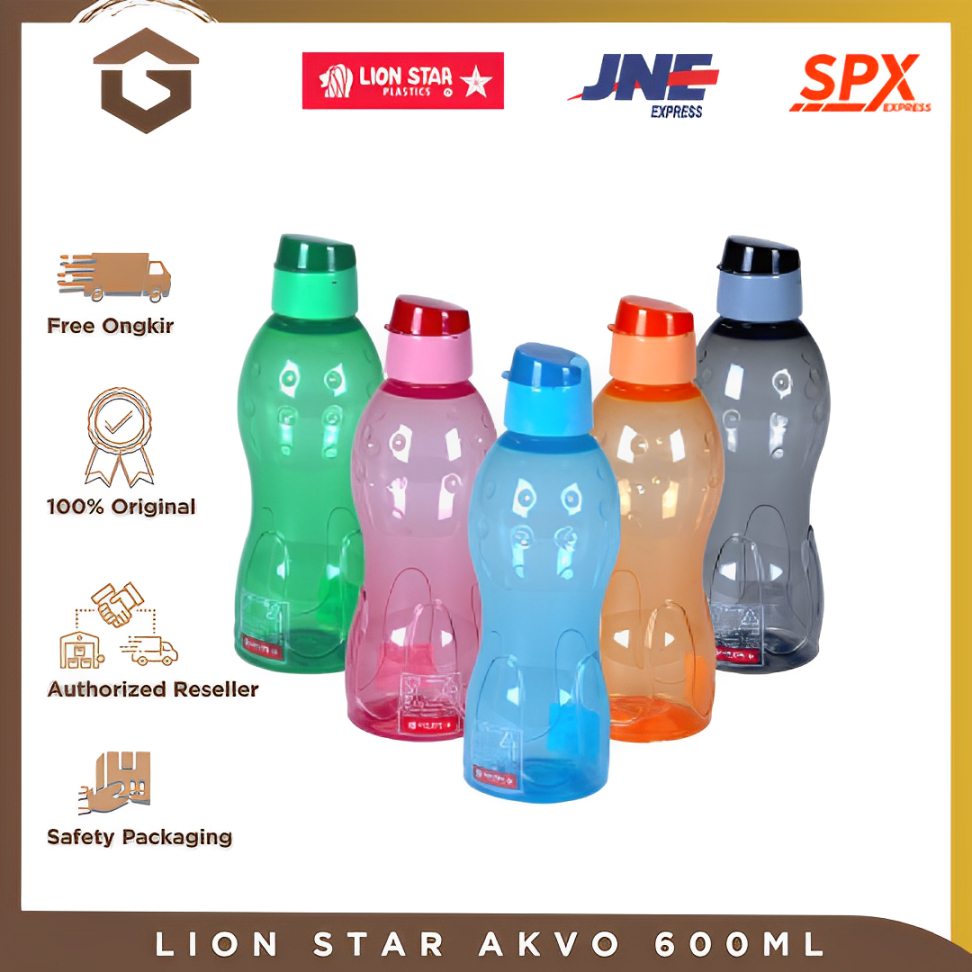 Jual Lion Star Akvo 600 Botol Minum Plastik Botol Sport 600 Ml