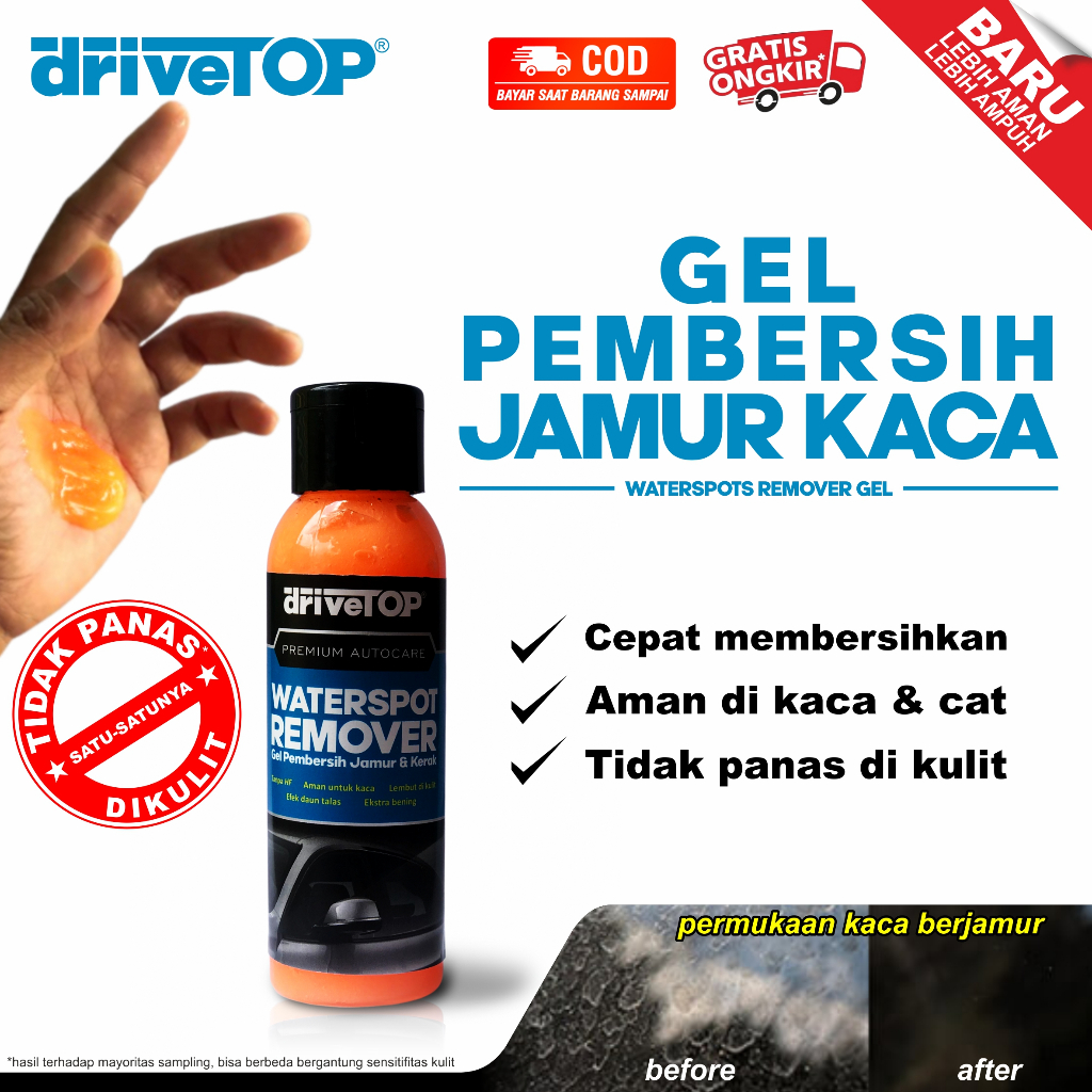 Jual GRATIS MICROFIBER GEL PEMBERSIH JAMUR KACA KERAK MOBIL DRIVETOP