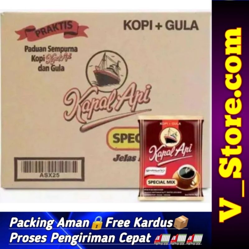 Jual Kopi KAPAL API SPECIAL MIX 1Dus Isi 12 Renteng 10bungkus X 23gr