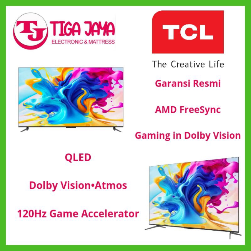 Jual Tcl C Qled Tv Inch K Uhd Google Smart Tv C Shopee