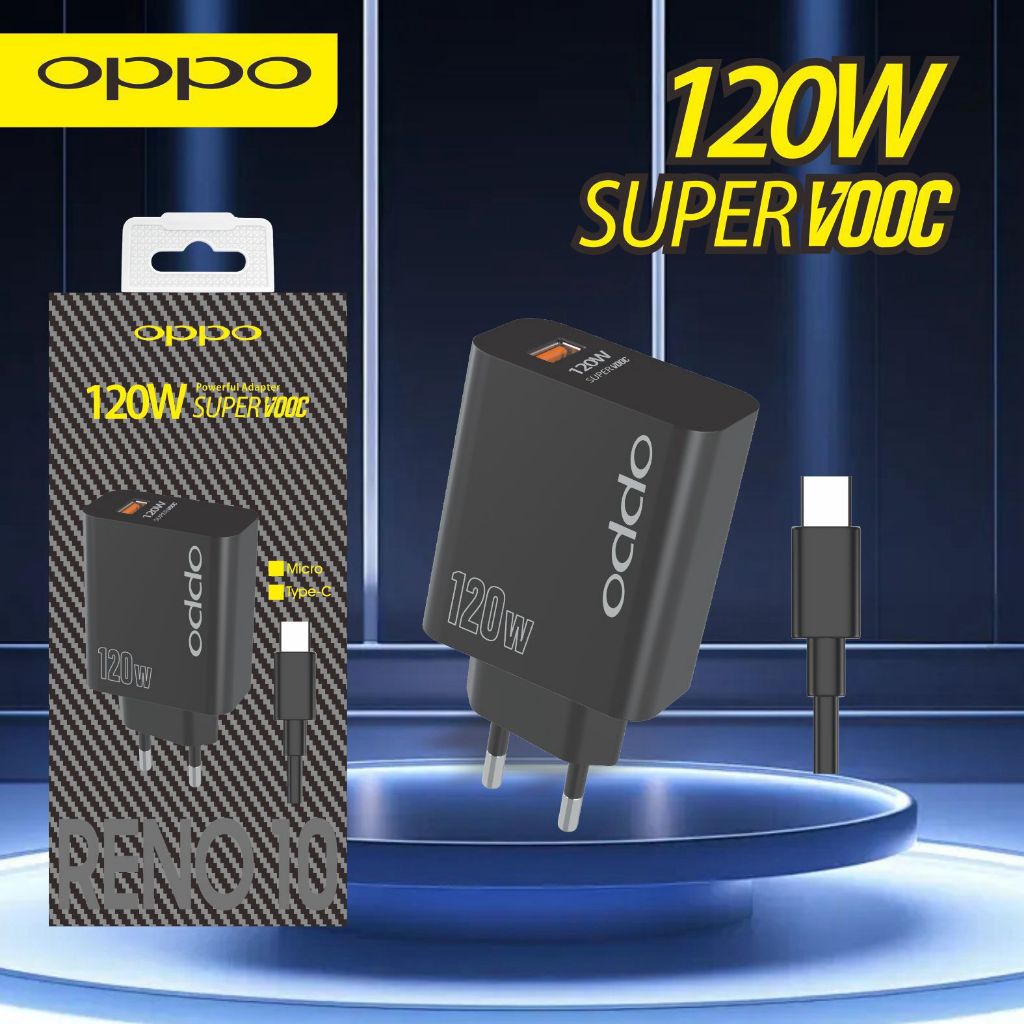 Jual Charger Oppo Reno Black W Duper Vooc Fast Charging Sm Acc