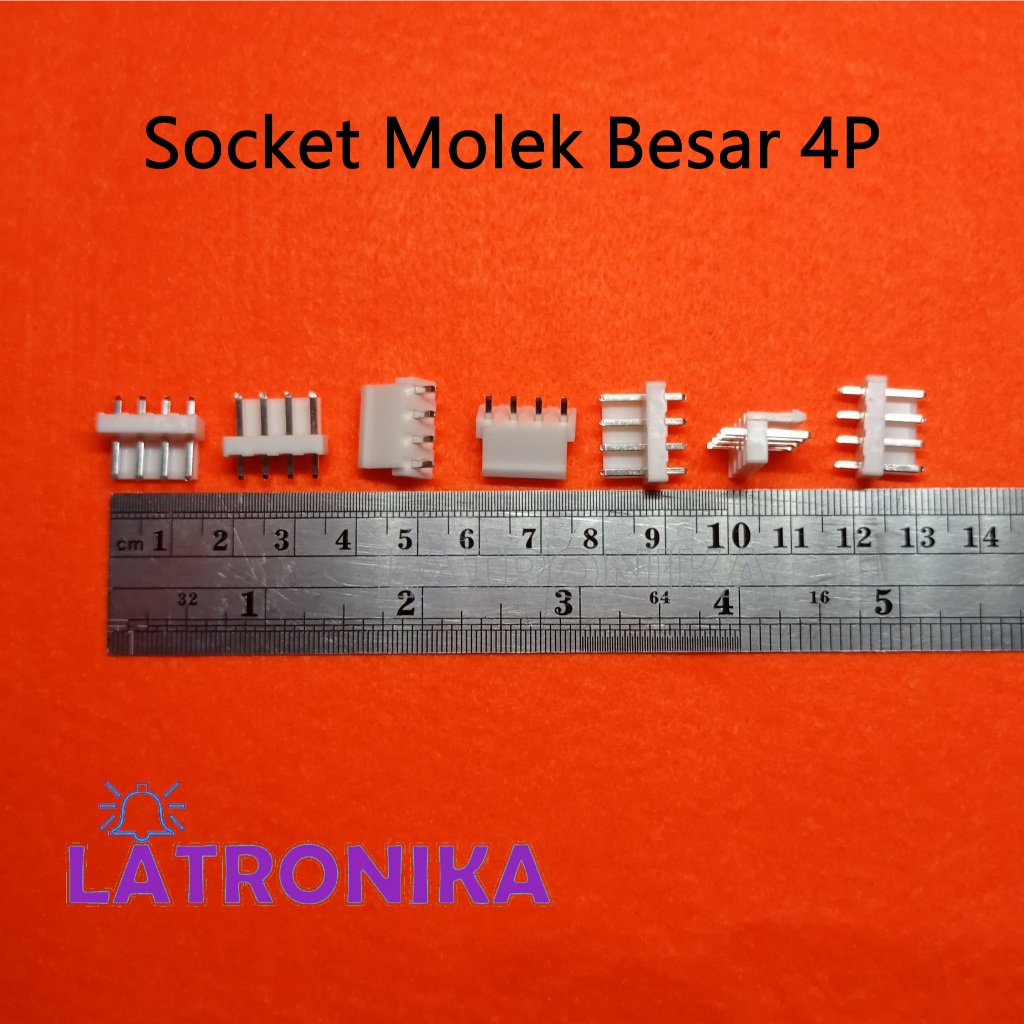 Jual Soket Molek Pin Besar Socket Molex Pin Terminal P Konektor