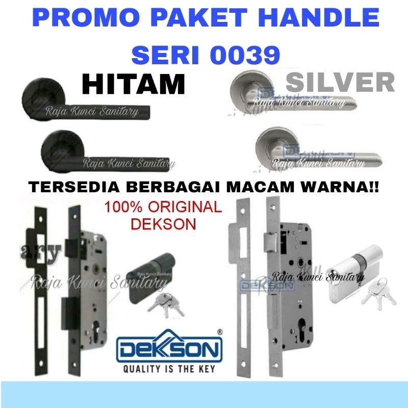 Jual Paket Lengkap Handle Pintu Dekson Lhtr Matt Black Mts Il