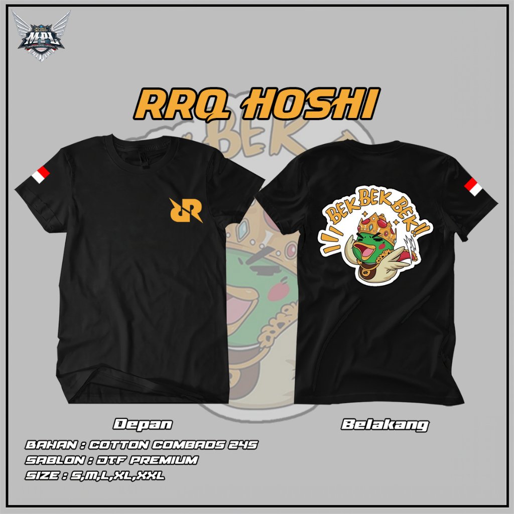 Jual Baju Mantap Motif Rrq Hoshi Esports Tshirt Kaos Raja Dari