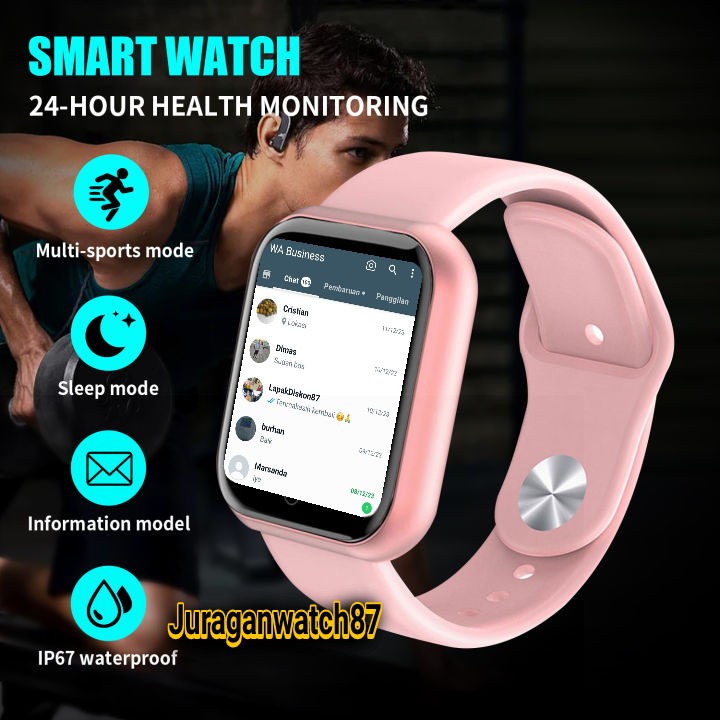 Jual Smart Watch Y68 FD68 D18 D20 Jam Tangan Pintar Digital Bluetooth