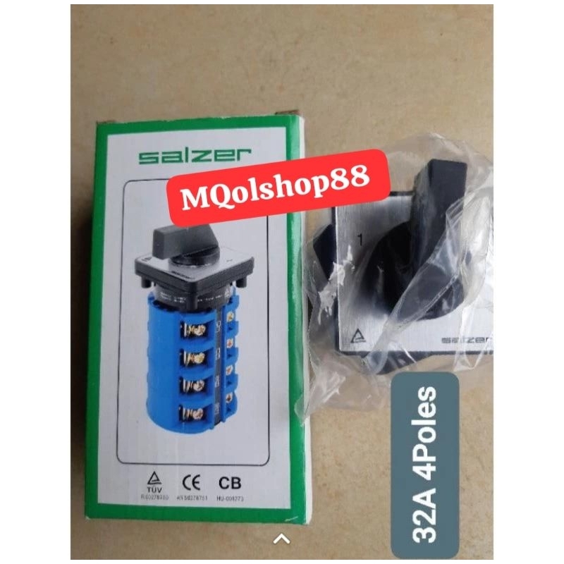 Jual Salzer Rotary Switch 32A 4pole SA32 Shopee Indonesia