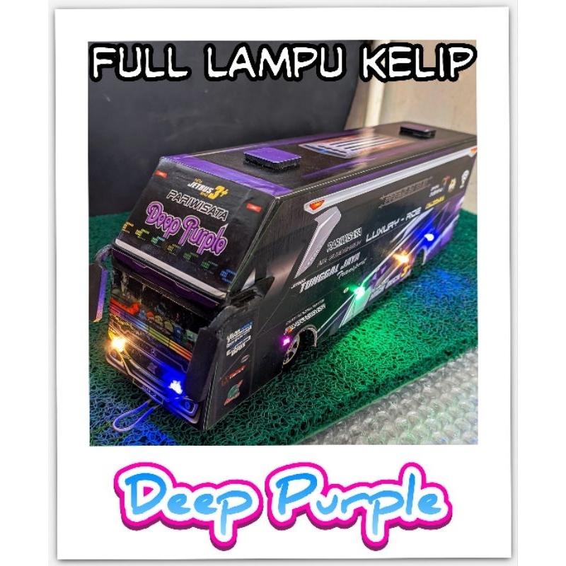 Jual Miniatur Bus Jetbus Telolet Basuri Free Lampu Dan Bisa Remote