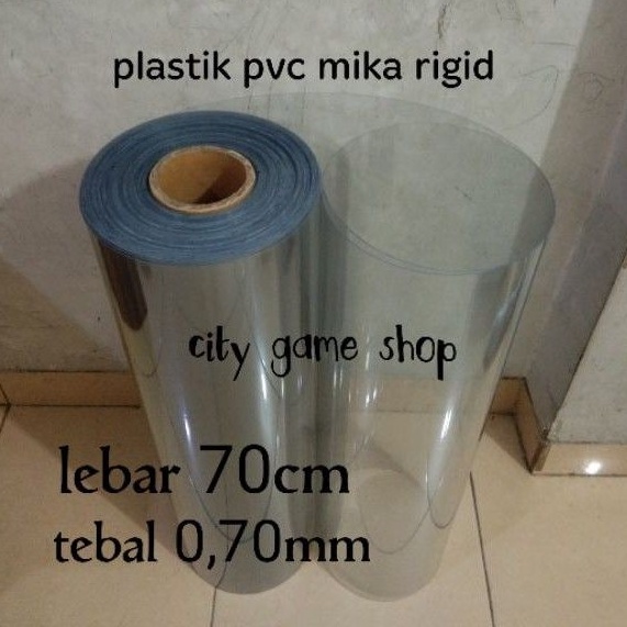 Jual Plastik Pvc Mika Rigid Kaku Lebar 7cm X 1meter Tebal 7mm Shopee