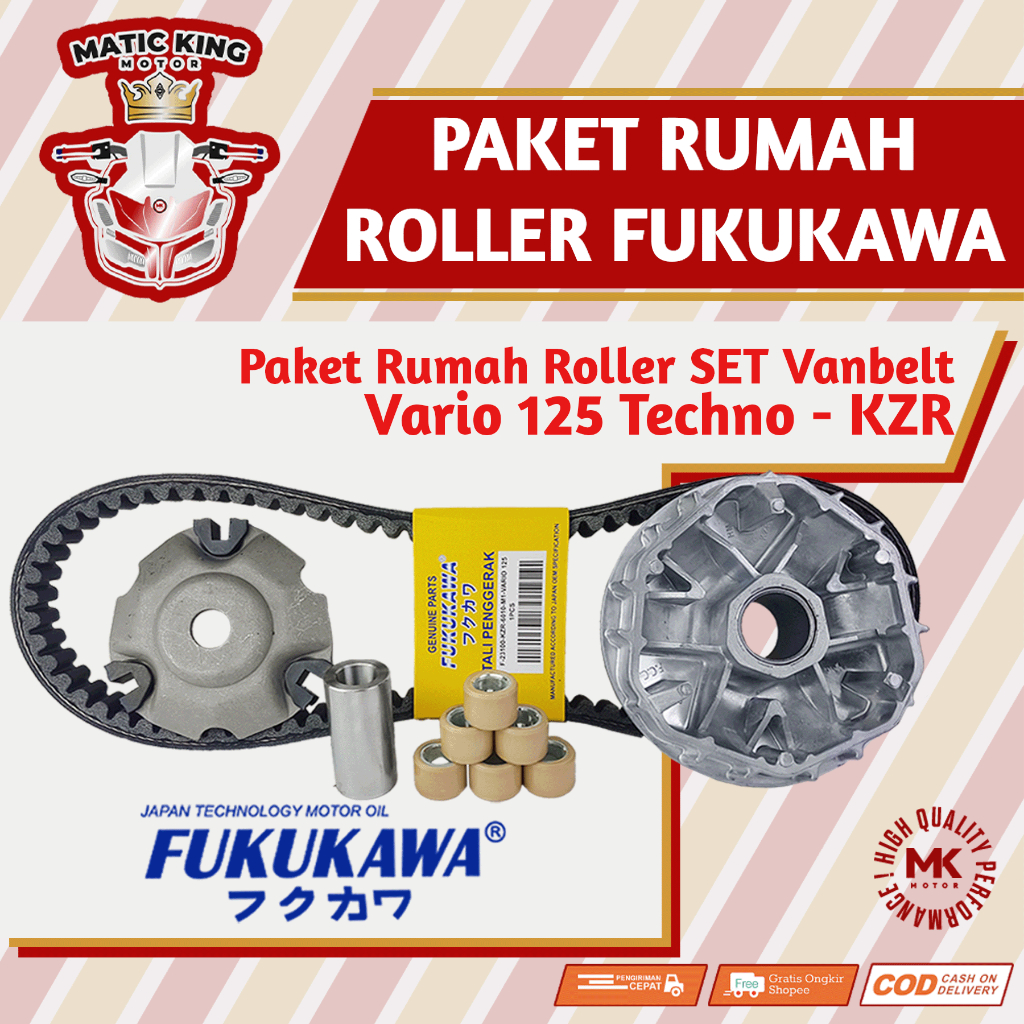 Jual Paket Kirian Rumah Roller Vanbelt KIT Honda Vario Techno 125 Fi