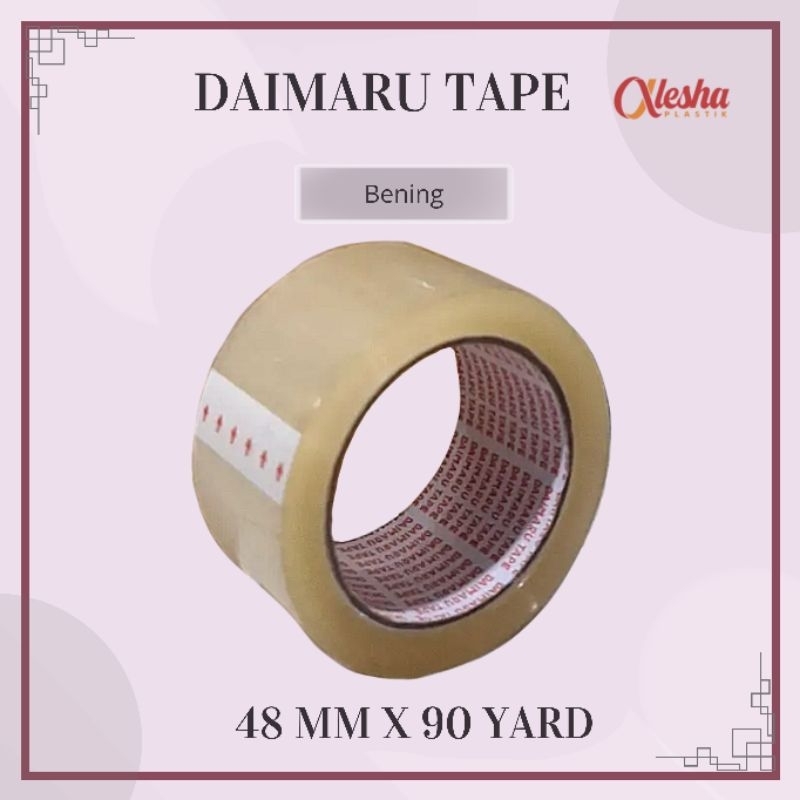 Jual Lakban Daimaru Bening Ukuran 48 MM X 90 YARD Harga Per 1 Roll