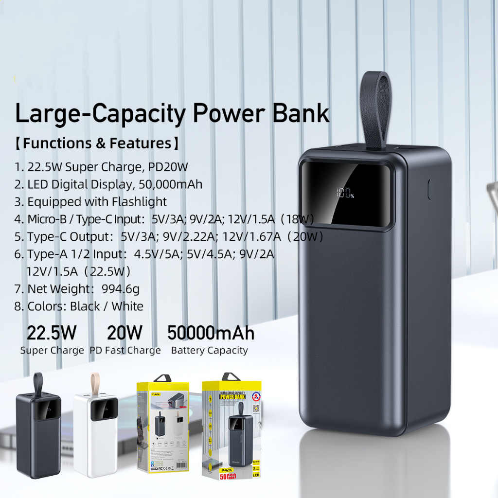 Jual KEEOY Power Bank 100000mAh 2 Input 2 Output Led Power Display 2 1A