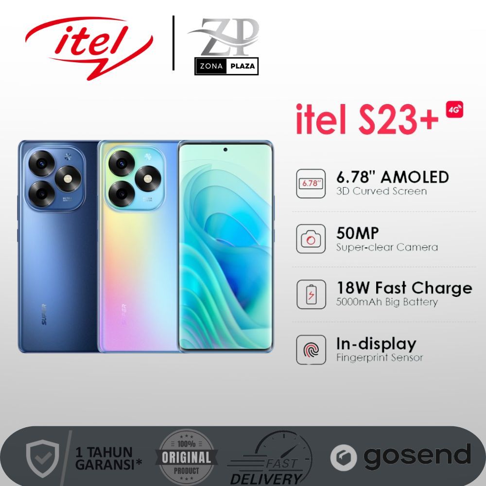 Jual Itel S23 Plus NFC 8 256GB Layar Amoled Garansi Resmi Itel