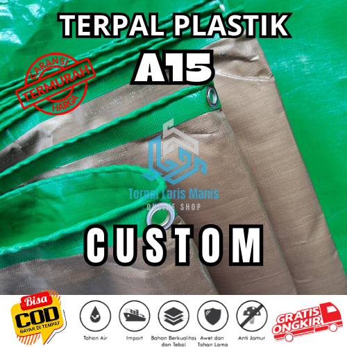 Jual Terpal A15 Custom Meteran Plastik Tebal Lipat Lembaran Korea Biru