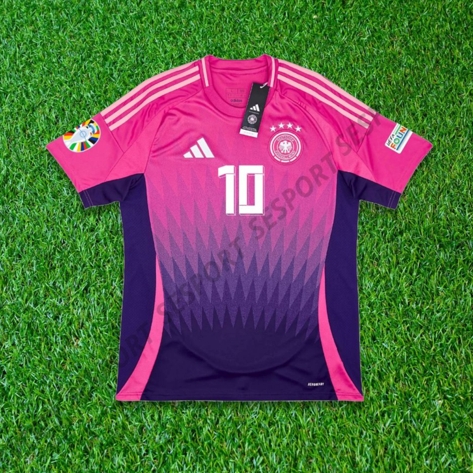 Jual JERSEY JERMAN AWAY EURO 2024 BAJU BOLA GERMANY PINK PIALA EROPA