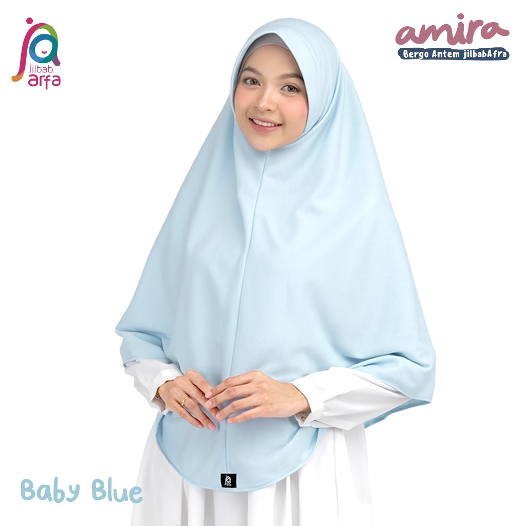 Jual Jilbab Afra Arfa Amira Warna Hitam Bergo Instan Remaja Sekolah