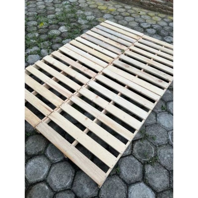 Jual PALET KAYU JATI BELANDA TATAKAN DIPAN KASUR ORIGINAL Shopee