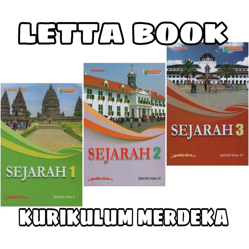 Jual BUKU SEJARAH KELAS 10 11 12 SMA MA YUDHISTIRA KURIKULUM MERDEKA