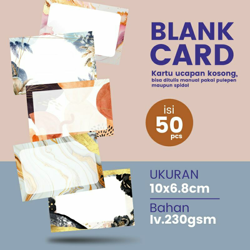 Jual BLANK CARD KARTU UCAPAN KOSONG Greeting Card KARTUN UCAPAN