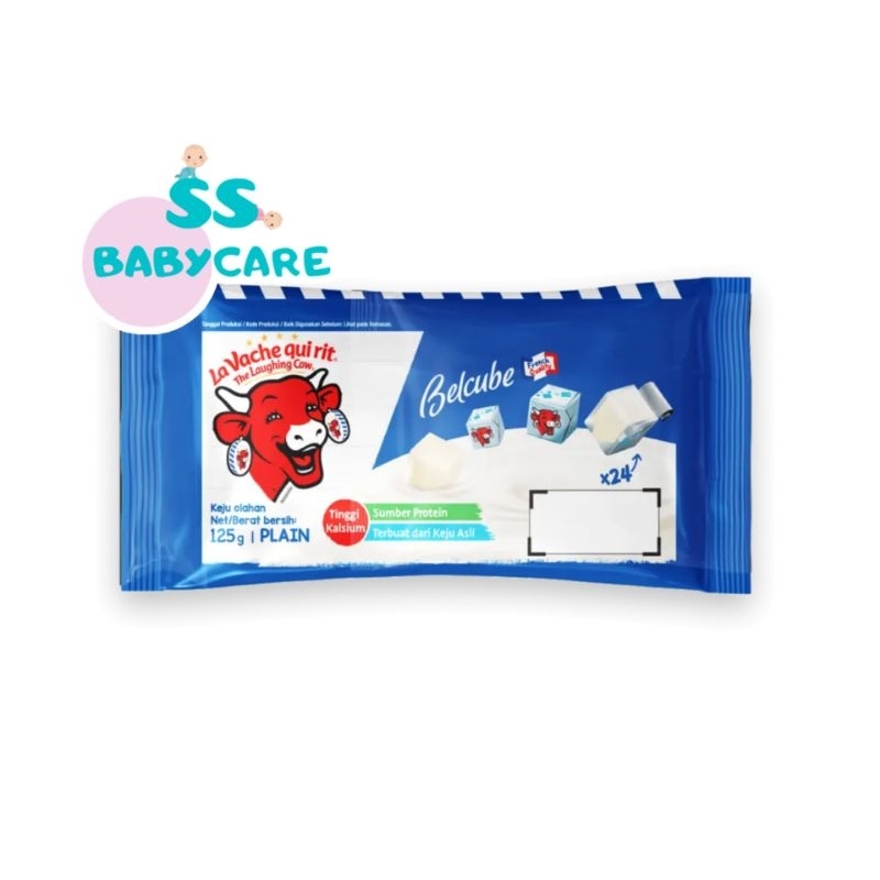 Jual The Laughing Cow Belcube Plain Cheese 24 Cubes 125gr Keju MPASI