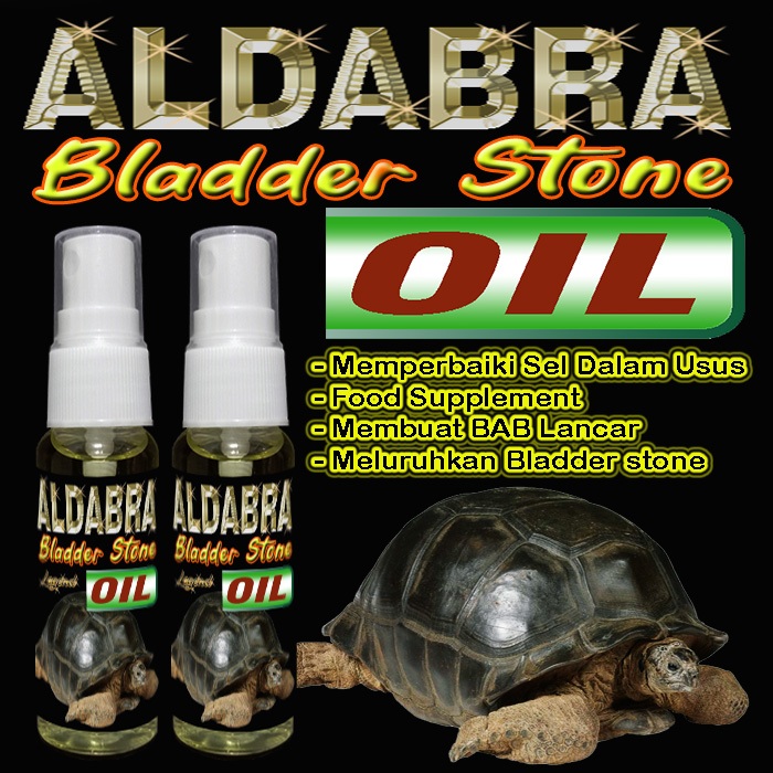 Jual ALDABRA BLADDER STONE OIL FOOD SUPLEMENT TORTOISE VITAMIN OBAT