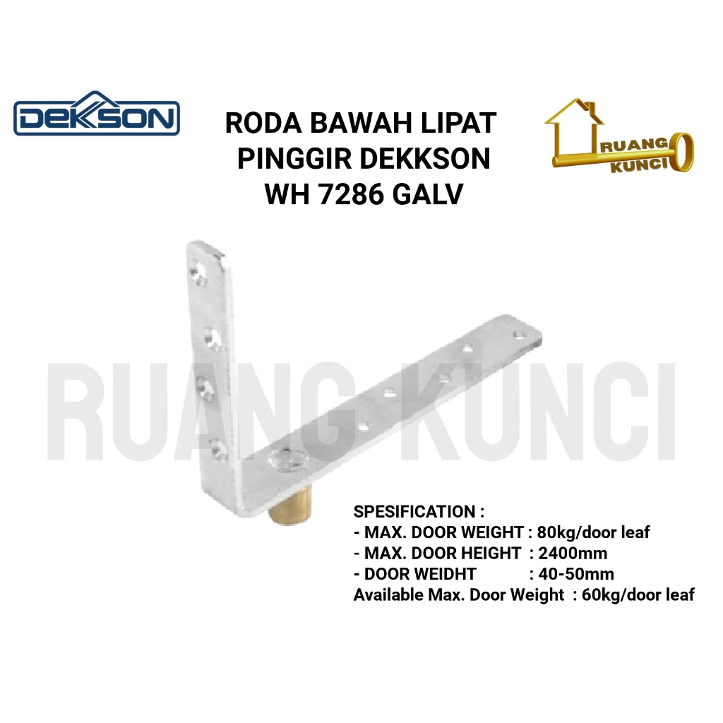 Jual Roda Pintu Garasi Lipat Pinggir Bawah Dekkson Wh Galv