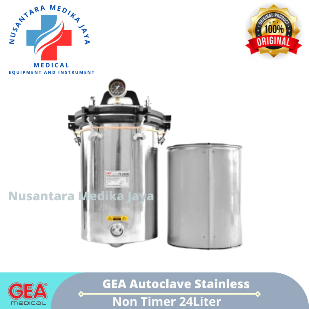 Jual Autoclave Gea Stainless Steel Non Timer Liter Shopee Indonesia