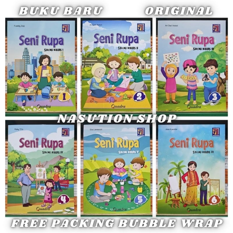 Jual Buku Seni Rupa Kelas 1 2 3 4 5 6 SD MI Penerbit Quadra Kurikulum