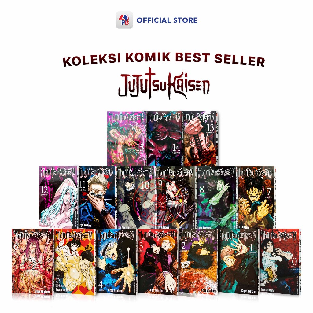 Jual Buku Komik Jujutsu Kaisen Volume 0 Sampai 15 Per Satuan Volume