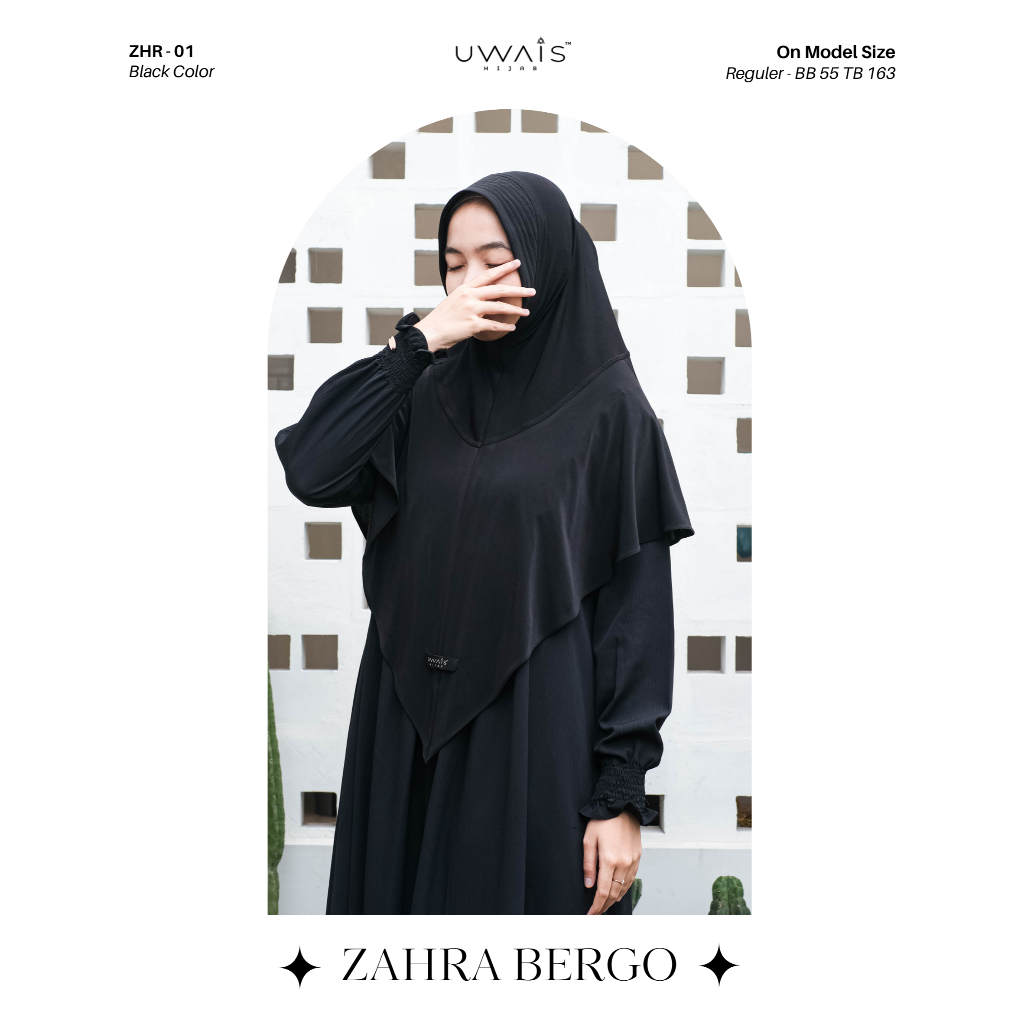 Jual Uwais Hijab Official Zahra Bergo Hijab Jersey Pet Tipis Soft Pet