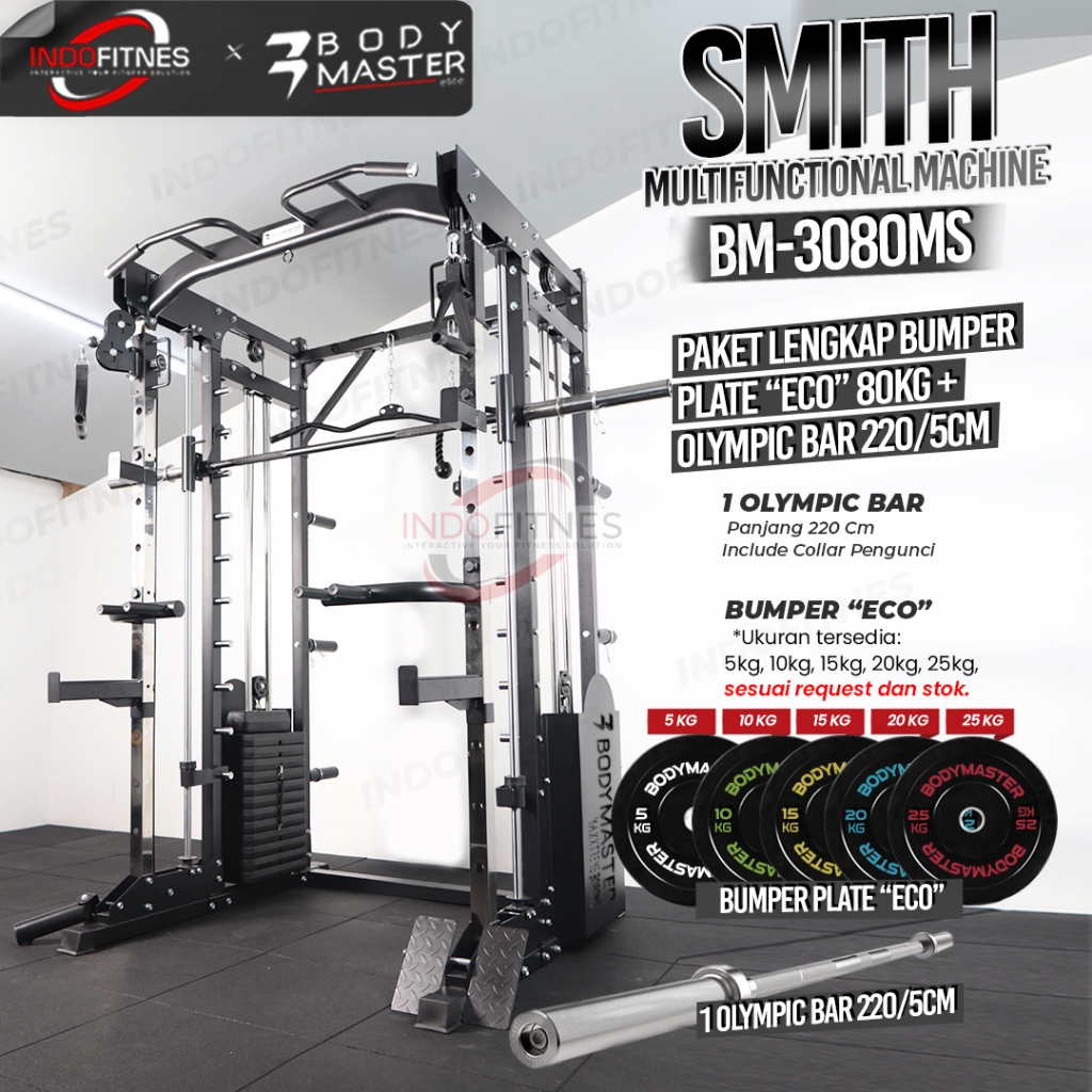 Jual Paket Bodymaster Smith Machine Functional Trainer Bm Ms