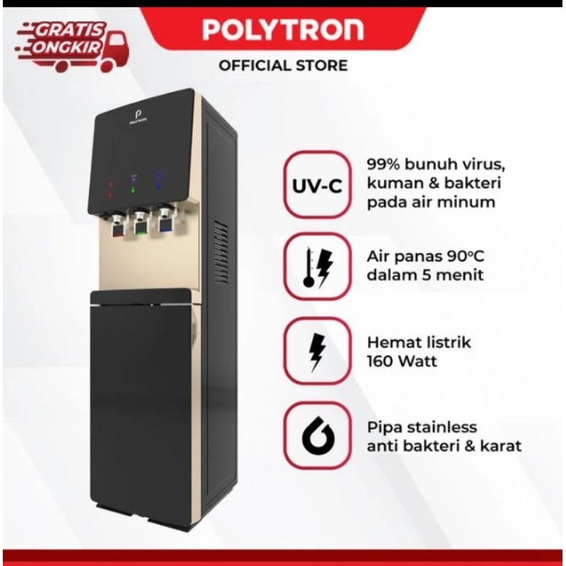 Jual Dispenser Polytron Galon Bawah Kompresor Hydra Uv Pwc Xuv